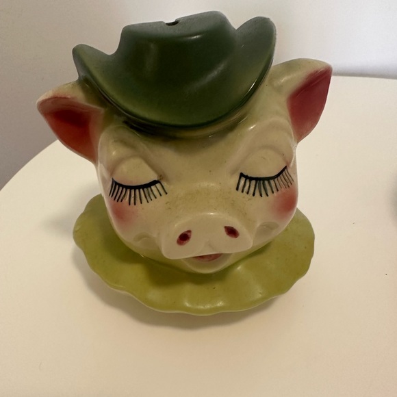 Shawnee Winnie Pig #61 Brown Cookie Jar & Piggy Bank 1961 - Picture 4 of 6